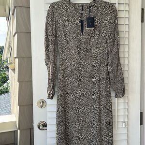 Massimo Dutti Leopard print maxi dress